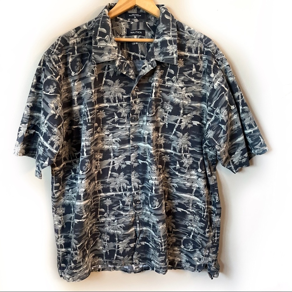 Vintage 90s NAUTICA short sleeve shirt size XL